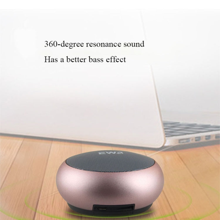 EWA A110 IPX5 Waterproof Portable Mini Metal Wireless Bluetooth Speaker Supports 3.5mm Audio & 32GB TF Card & Calls(Gold) - HoMEdemic™ 