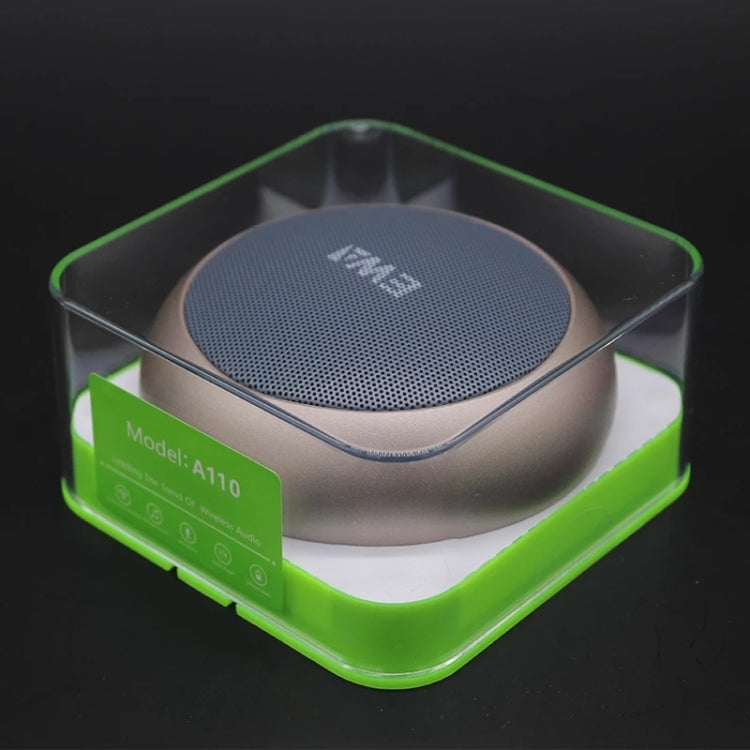 EWA A110 IPX5 Waterproof Portable Mini Metal Wireless Bluetooth Speaker Supports 3.5mm Audio & 32GB TF Card & Calls(Gold) - HoMEdemic™ 