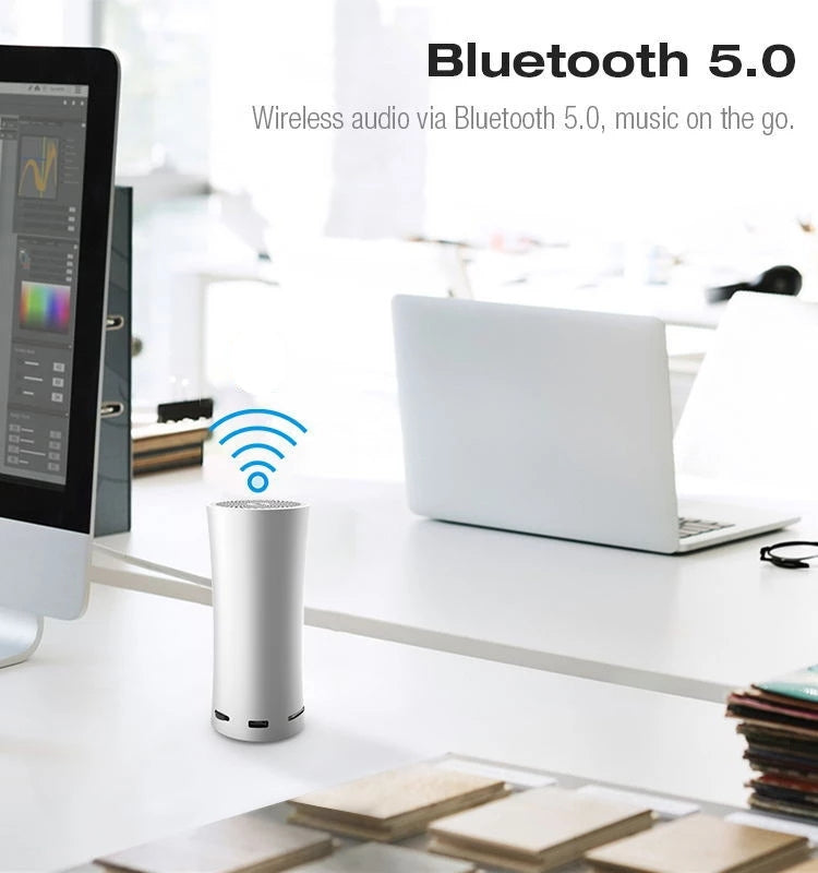 EWA A115 Portable Metal Bluetooth Speaker 105H Power Hifi Stereo Outdoor Subwoofer(Gray) - HoMEdemic™ 