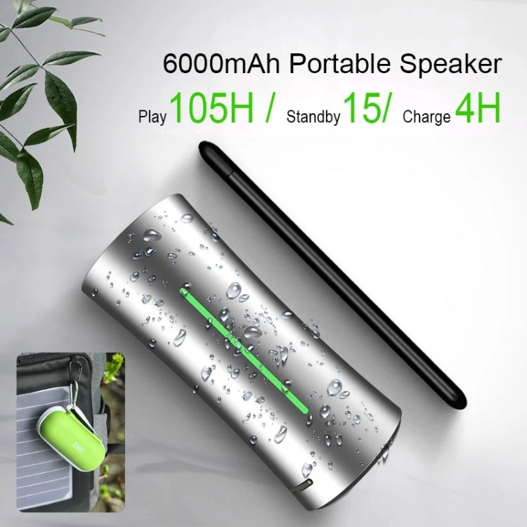 EWA A115 Portable Metal Bluetooth Speaker 105H Power Hifi Stereo Outdoor Subwoofer(Silver) - HoMEdemic™ 