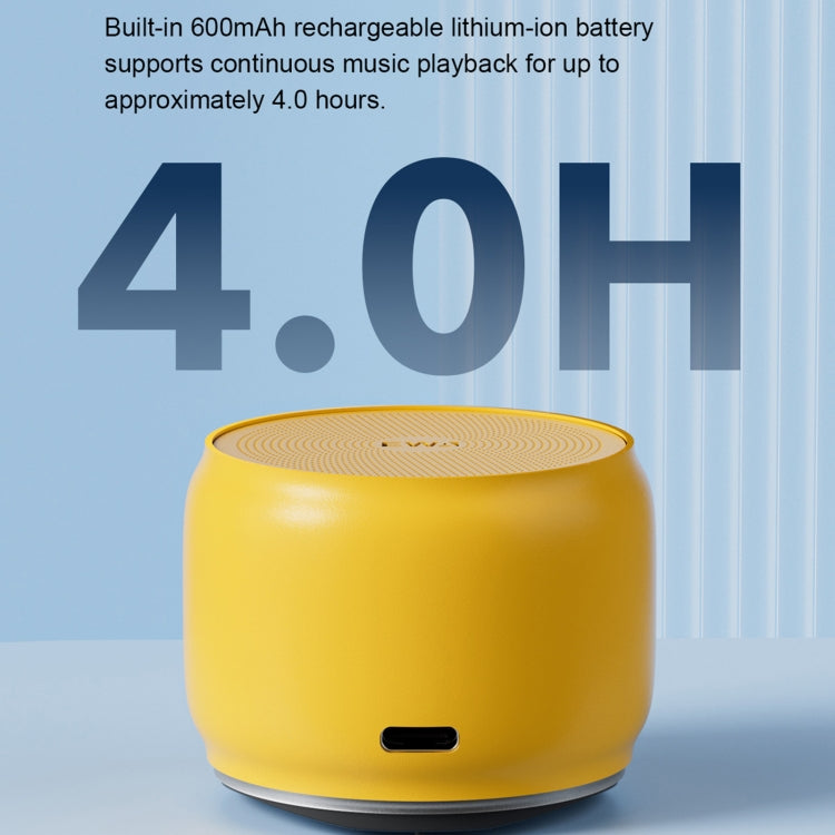 EWA A126 Mini Bluetooth 5.0 Bass Radiator Metal Speaker(Light blue) - HoMEdemic™ 