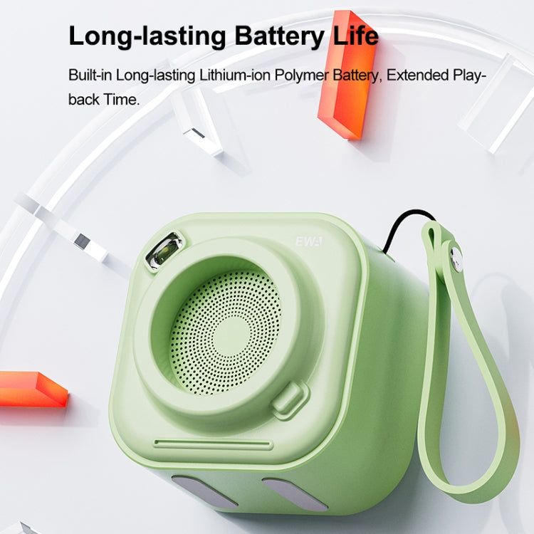 EWA A132 Portable Mini Stereo Wireless Bluetooth Speaker(Brown Green) - HoMEdemic™ 