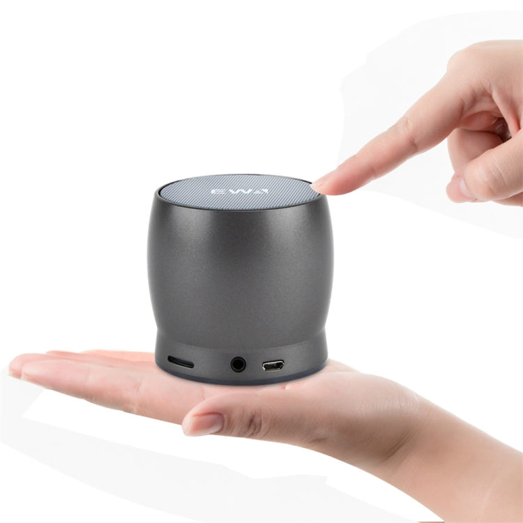 EWA A150 Portable Mini Bluetooth Speaker Wireless Hifi Stereo Strong Bass Music Boom Box Metal Subwoofer, Support Micro SD Card & 3.5mm AUX(Black Gray) - HoMEdemic™ 