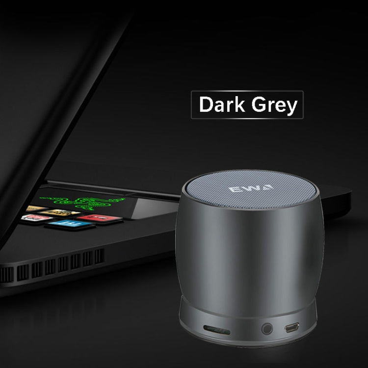 EWA A150 Portable Mini Bluetooth Speaker Wireless Hifi Stereo Strong Bass Music Boom Box Metal Subwoofer, Support Micro SD Card & 3.5mm AUX(Black Gray) - HoMEdemic™ 