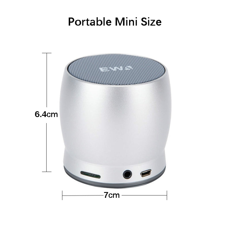 EWA A150 Portable Mini Bluetooth Speaker Wireless Hifi Stereo Strong Bass Music Boom Box Metal Subwoofer, Support Micro SD Card & 3.5mm AUX(Rose Gold) - HoMEdemic™ 