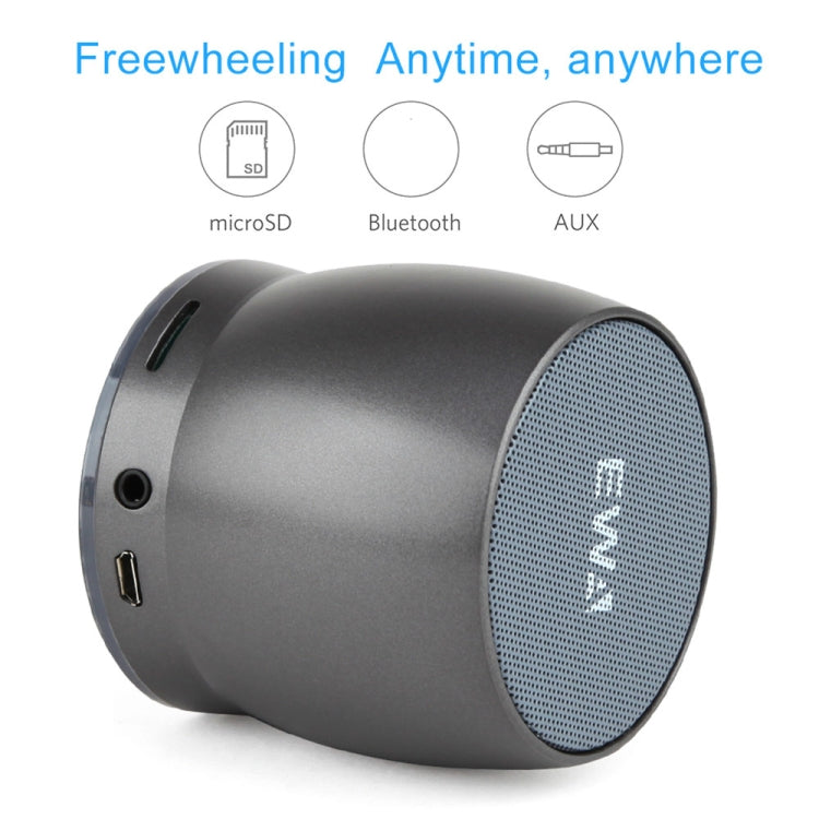EWA A150 Portable Mini Bluetooth Speaker Wireless Hifi Stereo Strong Bass Music Boom Box Metal Subwoofer, Support Micro SD Card & 3.5mm AUX(Silver) - HoMEdemic™ 