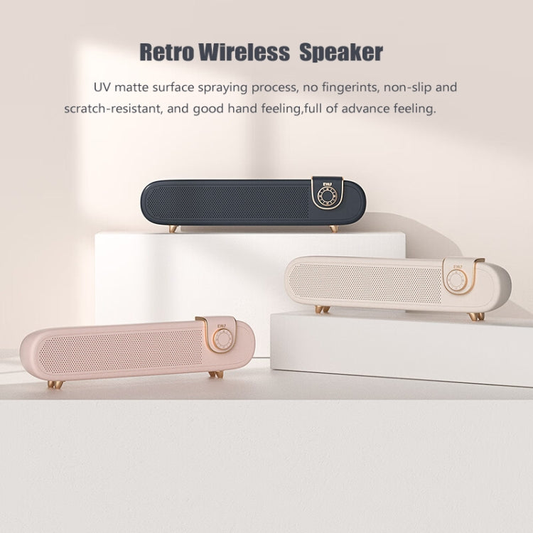EWA L102 Classic Style Retro Bluetooth Wireless Speaker, Support TF/AUX(Pink) - HoMEdemic™ 