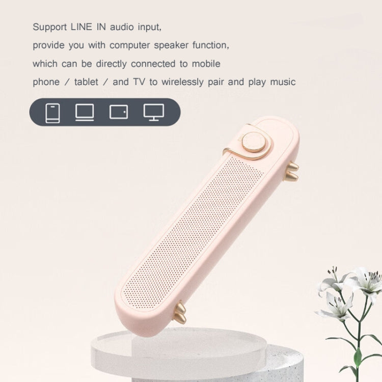 EWA L102 Classic Style Retro Bluetooth Wireless Speaker, Support TF/AUX(Pink) - HoMEdemic™ 