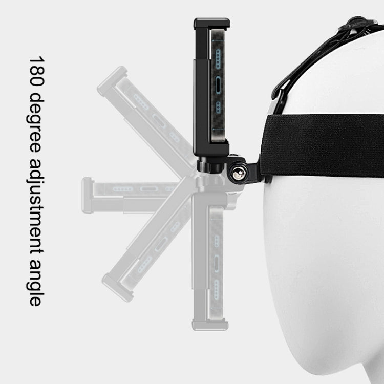 Elastic Mount Belt Adjustable Head Strap with Phone Clamp & Screw & S-type Adapter for GoPro HERO10 Black / HERO9 Black /8 /7 /6 /5, Xiaoyi and Other Action Cameras, Smarphones(Black) - HoMEdemic™ 