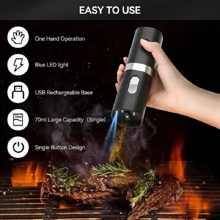 Electric Automatic Salt And Pepper Grinder Set With Charging Base, Model: K2 KYMQ-17C - HoMEdemic™ 