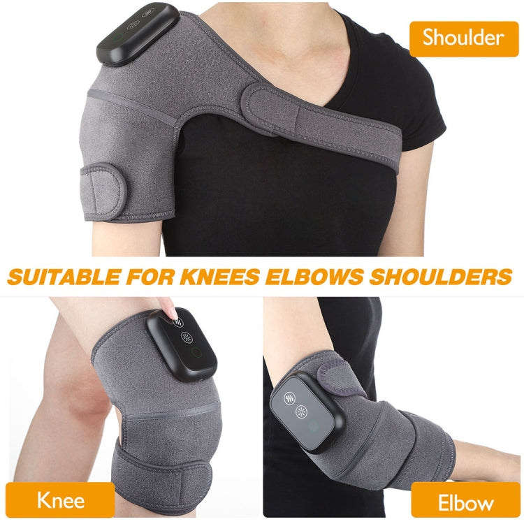 Electric Heating Therapy Knee Massager Vibration Massage Knee Pad(Gray) - HoMEdemic™ 