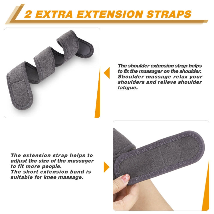 Electric Heating Therapy Knee Massager Vibration Massage Knee Pad(Gray) - HoMEdemic™ 