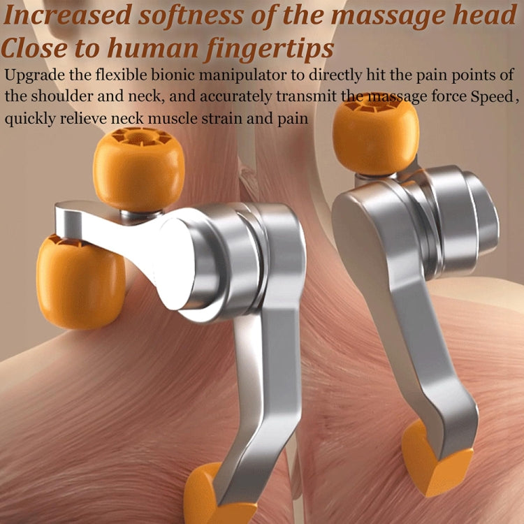 Electric Neck And Shoulder Massager Shiatsu Back Neck Massager With Heat(White) - HoMEdemic™ 