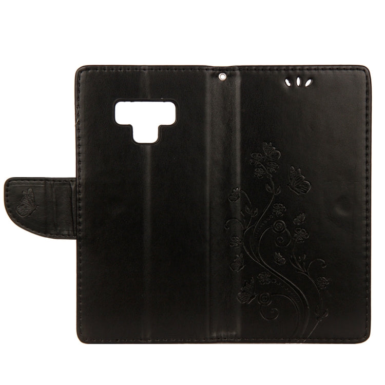 Embossed Butterfly Pattern Horizontal Flip Leather Case with Card Slot & Holder & Wallet & Lanyard For Galaxy Note9, For Galaxy Note9 - HoMEdemic™ 