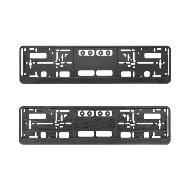 European Standard Single-strip Plastic License Plate Frame, Specification: Black - HoMEdemic™ 