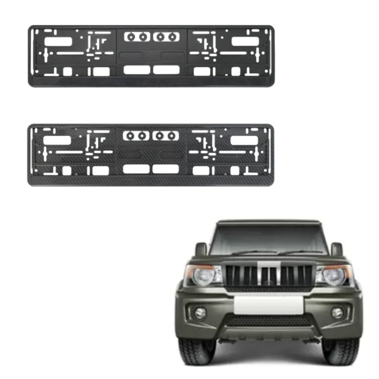 European Standard Single-strip Plastic License Plate Frame, Specification: Black - HoMEdemic™ 
