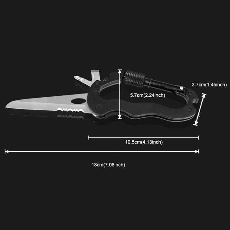 External Multi-function Carabiner D-type Hanging Keychain - HoMEdemic™ 