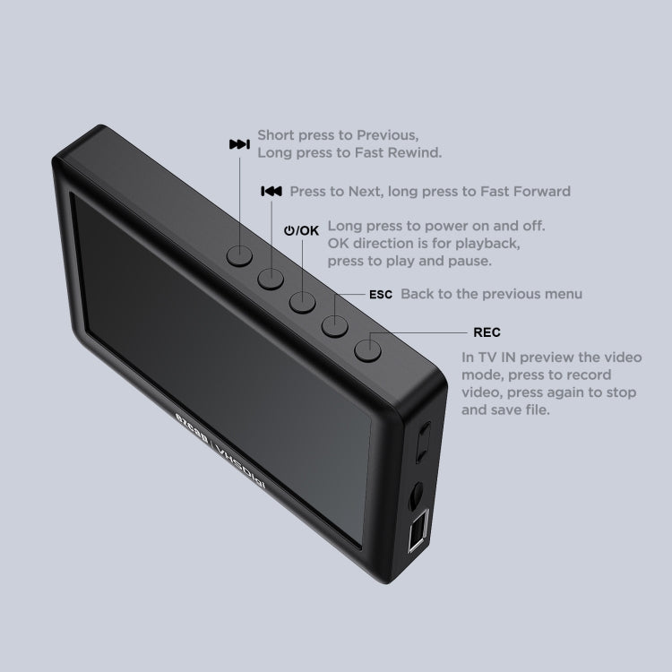 Ezcap 180 VHSDigi 4.3 inch Screen Video Capture Recording Box(Black) - HoMEdemic™ 