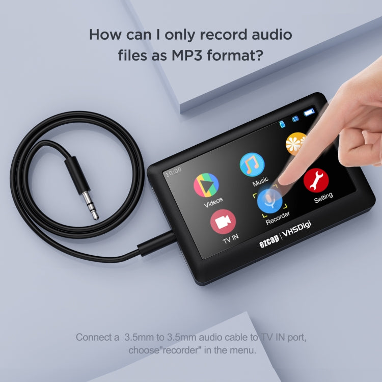 Ezcap 180 VHSDigi 4.3 inch Screen Video Capture Recording Box(Black) - HoMEdemic™ 