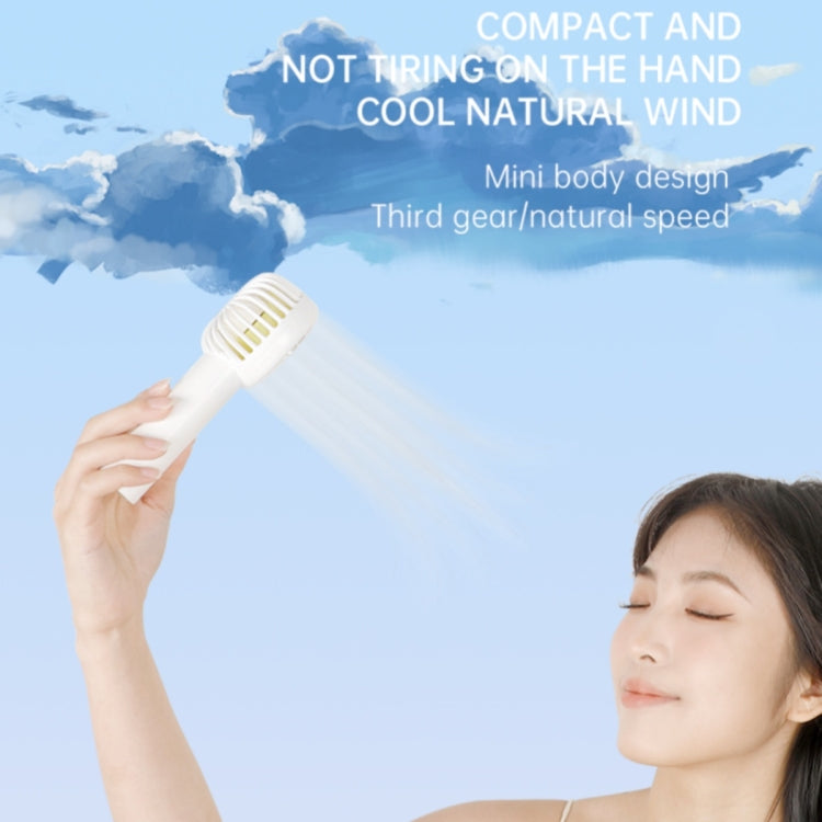 F10 3 Wind Speed Rechargeable Summer Cooling Fan Mini Handheld Fan Cooler(Blue) - HoMEdemic™ 