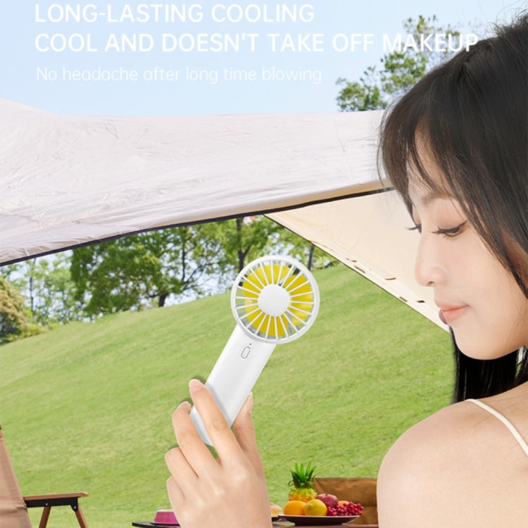 F10 3 Wind Speed Rechargeable Summer Cooling Fan Mini Handheld Fan Cooler(Blue) - HoMEdemic™ 