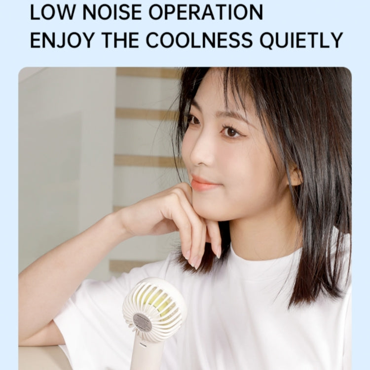 F10 3 Wind Speed Rechargeable Summer Cooling Fan Mini Handheld Fan Cooler(White) - HoMEdemic™ 