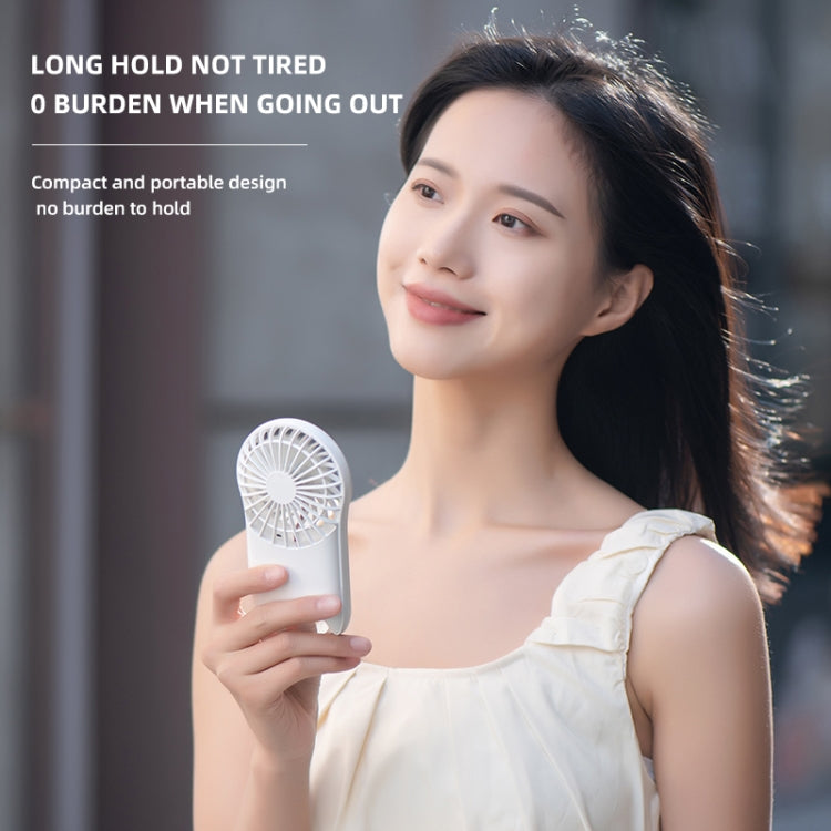 F12 3 Wind Speed Outdoor Summer Cooling Fan Hanging Buckle Mini Handheld Fan(White) - HoMEdemic™ 