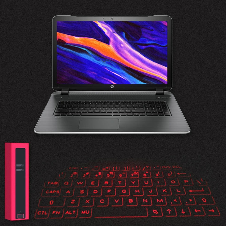 F2 Portable Lipstick Laser Virtual Laser Projection Mouse And Keyboard(Silver) - HoMEdemic™ 