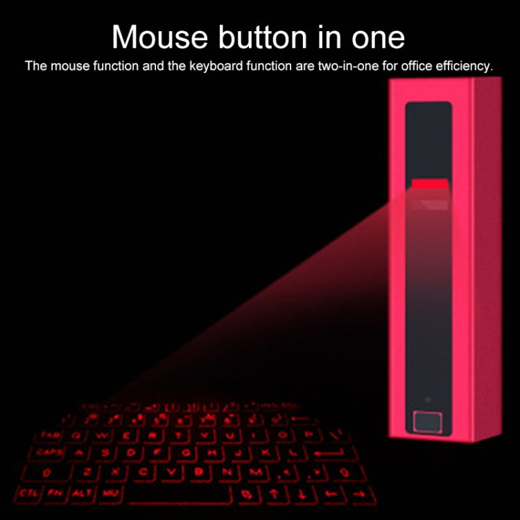 F2 Portable Lipstick Laser Virtual Laser Projection Mouse And Keyboard(Silver) - HoMEdemic™ 