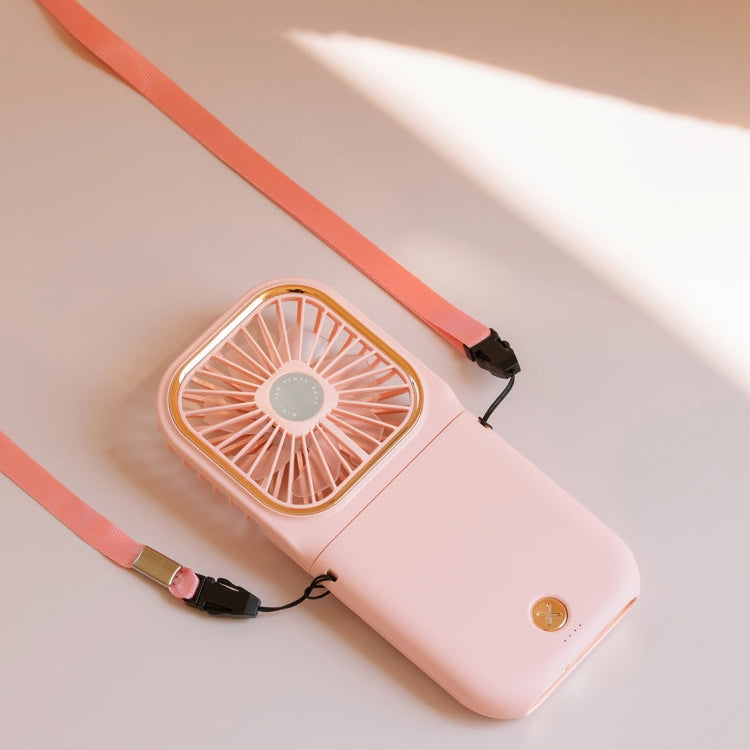 F30 Electroplating Handheld Fan Portable Desktop Folding Mute USB Hanging Neck Fan, Upgraded Version, F30 (Pink), F30 (Green), F30 (Blue), F30 (White) - HoMEdemic™ 