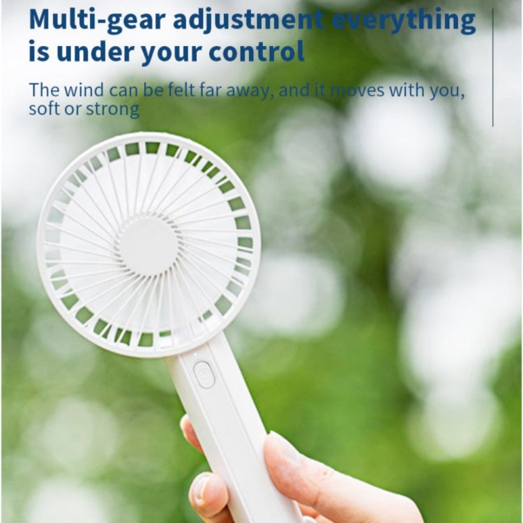 F35 With Hanging Hole Rechargeable Cooling Fan Powerful Handheld Fan 1200mAh Desk Fan(White) - HoMEdemic™ 