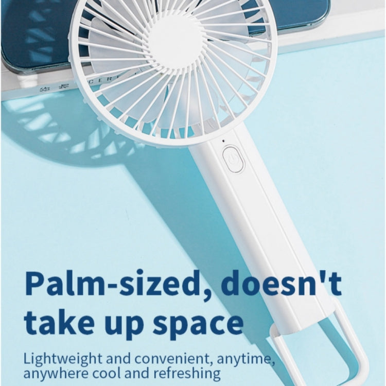 F35 With Hanging Hole Rechargeable Cooling Fan Powerful Handheld Fan 1200mAh Desk Fan(White) - HoMEdemic™ 