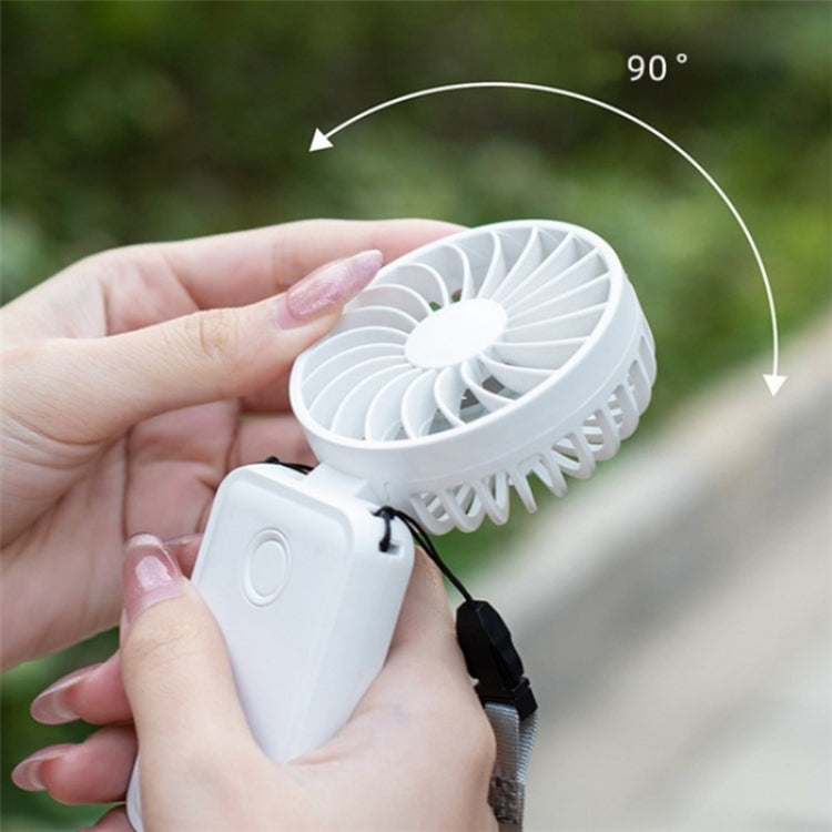 F458 With Neck Rope Summer 3 Speeds Adjustable Foldable Mini Handheld Fan(Orange) - HoMEdemic™ 