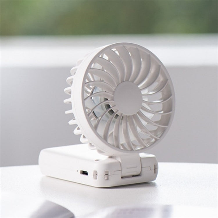 F458 With Neck Rope Summer 3 Speeds Adjustable Foldable Mini Handheld Fan(Orange) - HoMEdemic™ 