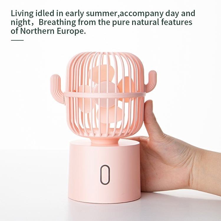 F6 Cactus Portable Mini Fan USB Shaking Head Handheld Desk Electric Fan - HoMEdemic™ 