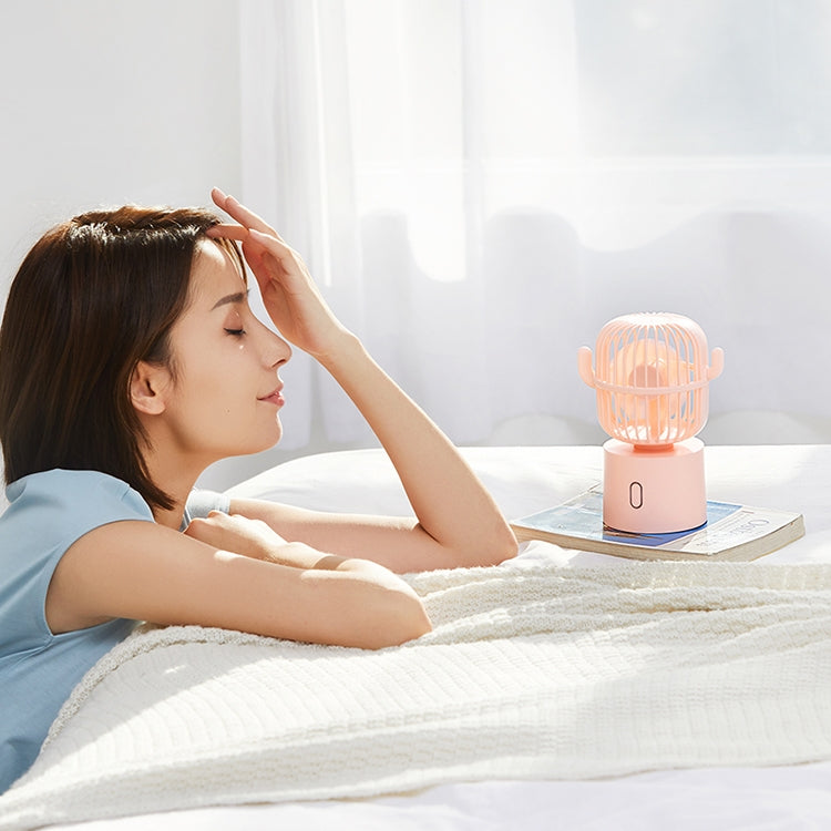 F6 Cactus Portable Mini Fan USB Shaking Head Handheld Desk Electric Fan - HoMEdemic™ 