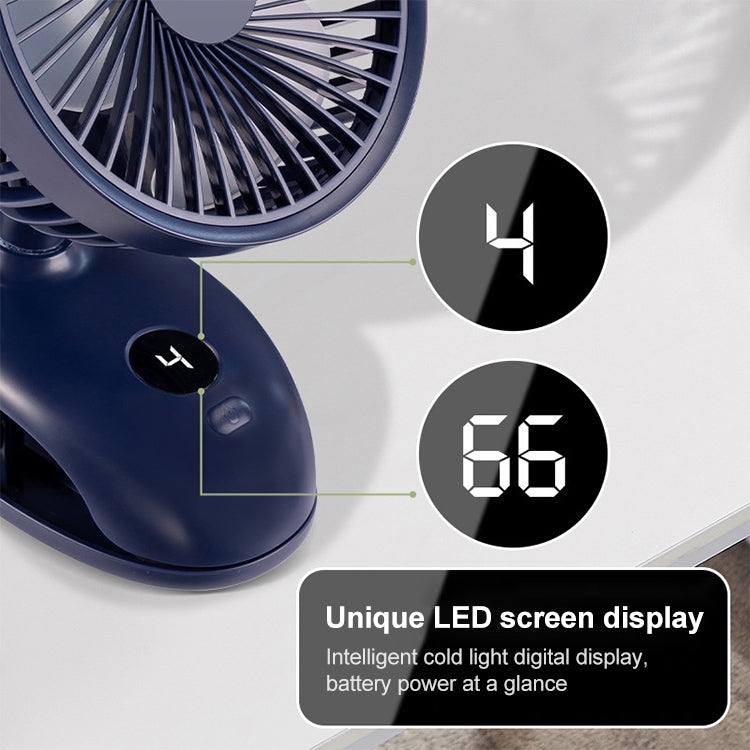F601 Multifunctional Clip-on Electric Fan with LED Display, F601 - HoMEdemic™ 