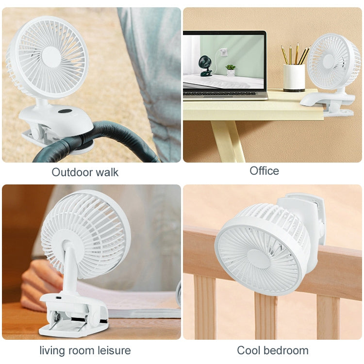 F601 Multifunctional Clip-on Electric Fan with LED Display, F601 - HoMEdemic™ 