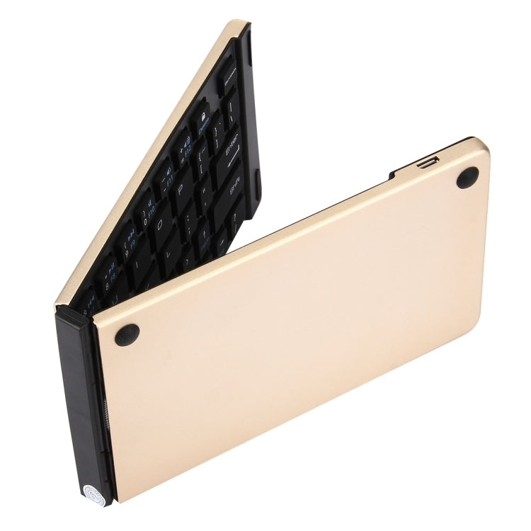 F66 Foldable Bluetooth Wireless 66 Keys Keyboard, Support Android / Windows / iOS(Gold) - HoMEdemic™ 