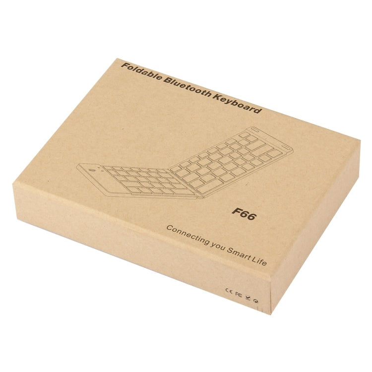 F66 Foldable Bluetooth Wireless 66 Keys Keyboard, Support Android / Windows / iOS(Gold) - HoMEdemic™ 