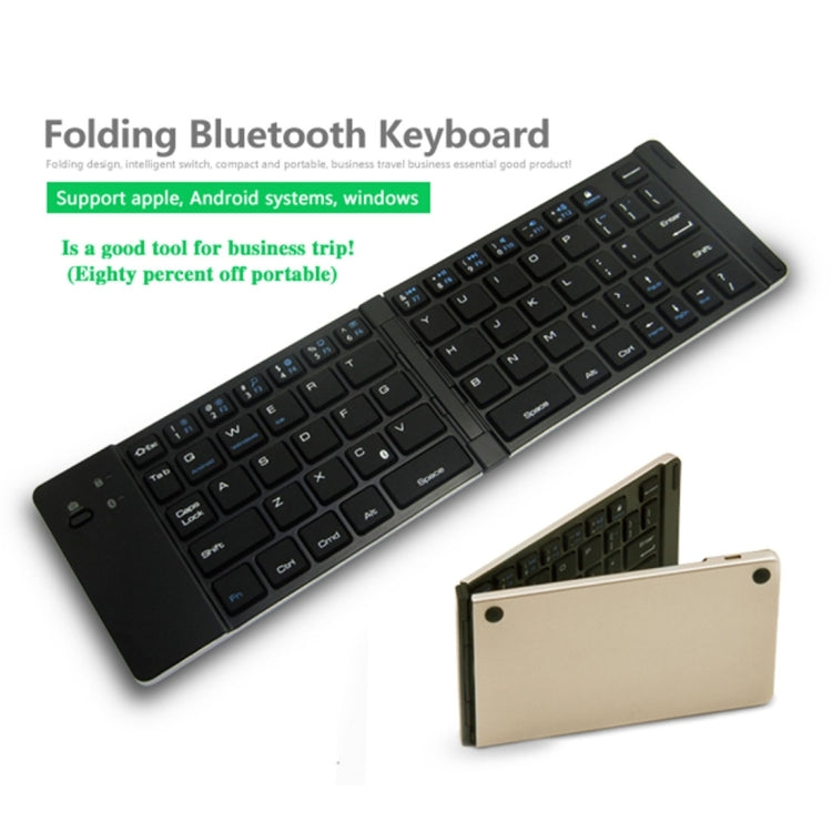 F66 Foldable Bluetooth Wireless 66 Keys Keyboard, Support Android / Windows / iOS(Gold) - HoMEdemic™ 