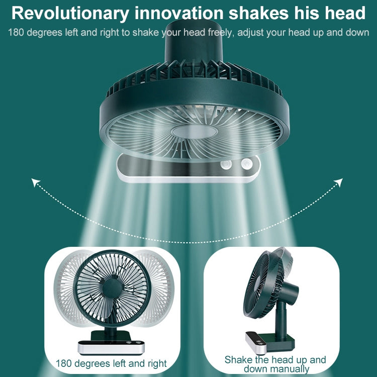 F702 Automatic Shaking Desktop Electric Fan with LED Display - HoMEdemic™ 