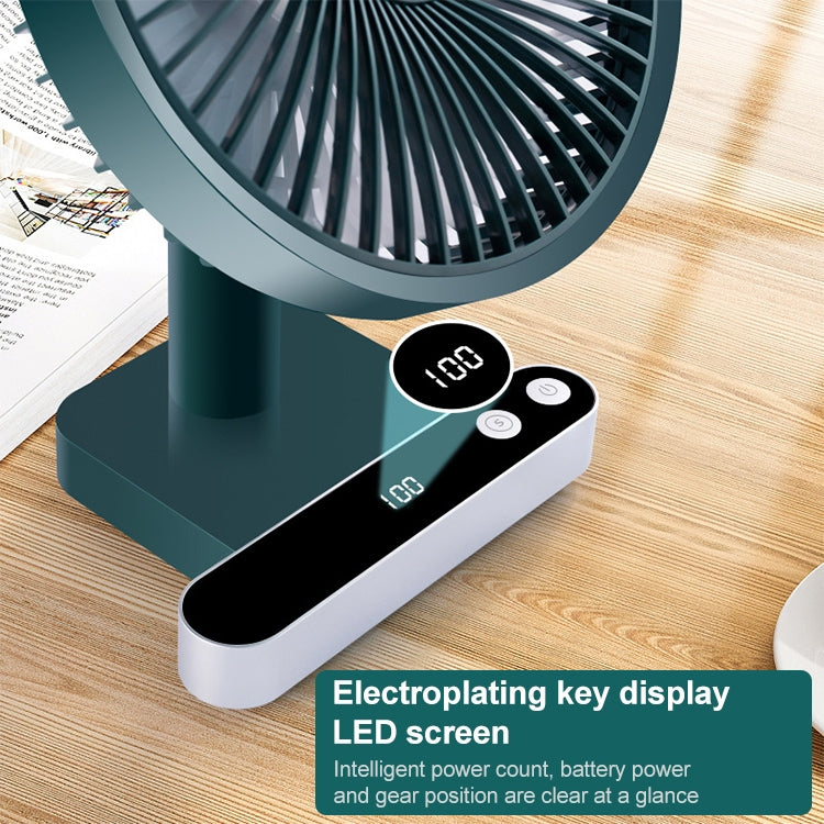 F702 Automatic Shaking Desktop Electric Fan with LED Display - HoMEdemic™ 