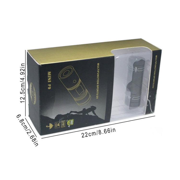 F9 Full HD 1080P Action Helmet Camera / Sports Camera / Bicycle Camera, Support TF Card, 120 Degree Wide Angle Lens - HoMEdemic™ 