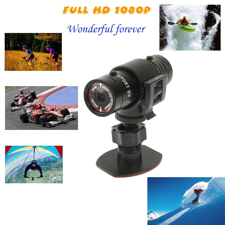 F9 Full HD 1080P Action Helmet Camera / Sports Camera / Bicycle Camera, Support TF Card, 120 Degree Wide Angle Lens - HoMEdemic™ 