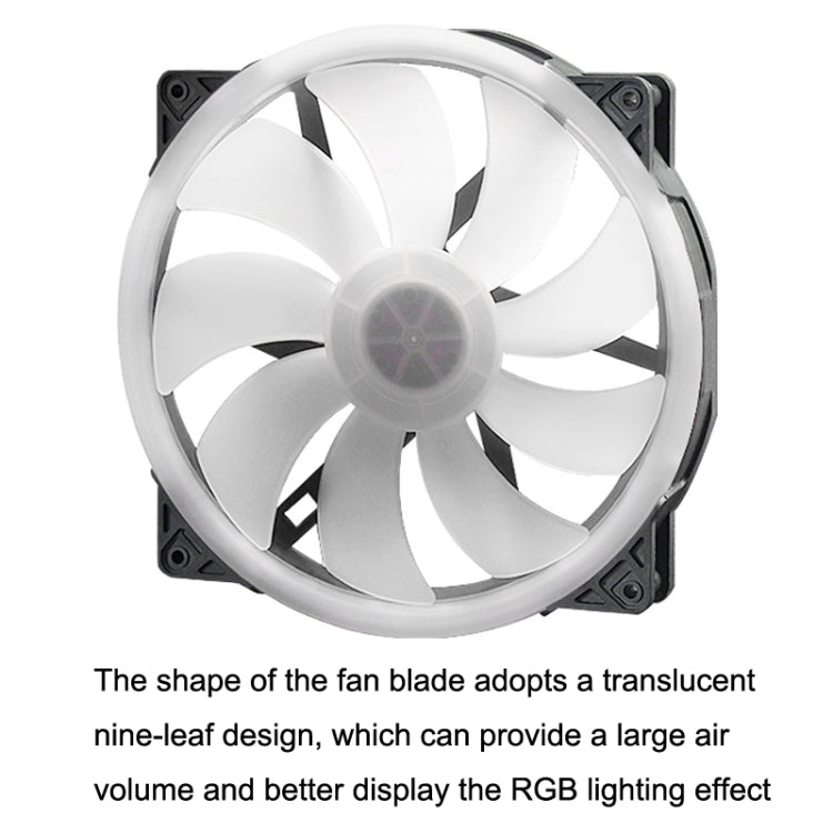 FANNER 2020 5V ARGB 20cm Large Air Volume Slow Motherboard Chassis Fan - HoMEdemic™ 