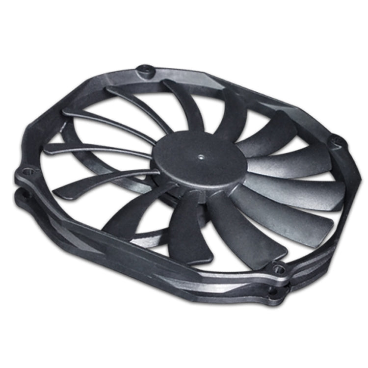 FANNER Ice Soul F14015 4PIN PWM Ultra-thin Chassis Fan Desktop Computer Radiator(Black) - HoMEdemic™ 