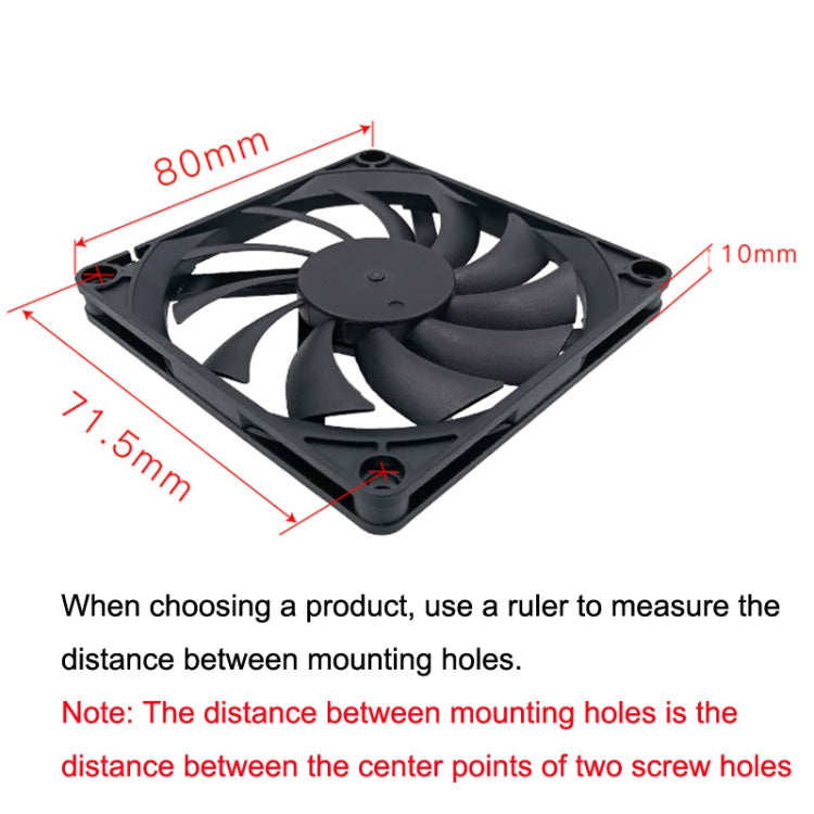 FANNER Ice Soul F8010 Ultra Thin 4pin PWM Intelligent Speed Adjustment Chassis Fan - HoMEdemic™ 