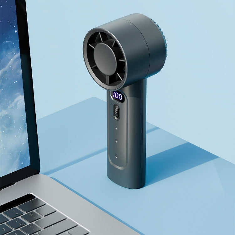 FC1 100 Wind Speed Levels Summer Cooler Desktop Fan Turbine Handheld Fan(Black) - HoMEdemic™ 