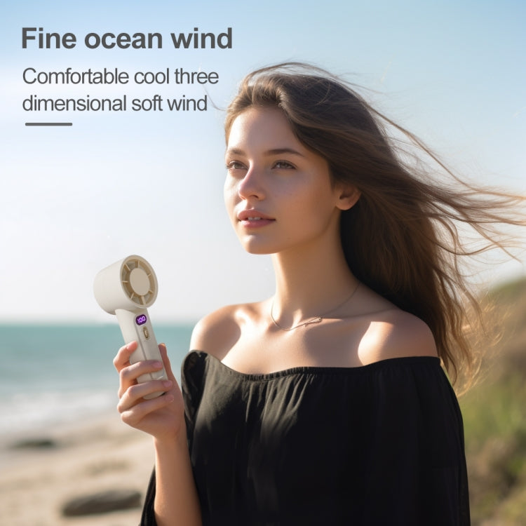 FC1 100 Wind Speed Levels Summer Cooler Desktop Fan Turbine Handheld Fan(White) - HoMEdemic™ 